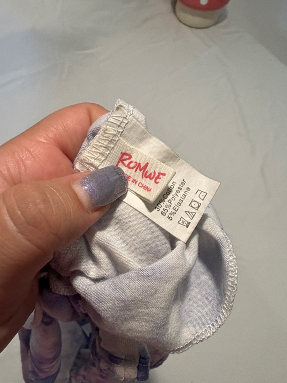 ROMWE Purple Tie-Dye Zodiac Crop Tank - Picture 4 of 5